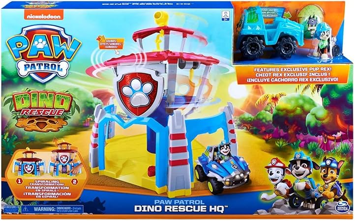 paw patrol dino rescue hq