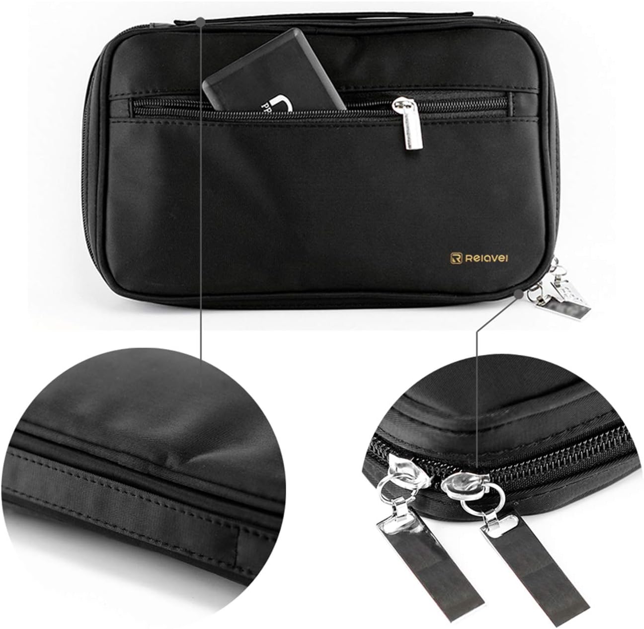 Professional Cosmetic Case Makeup Brush Organizer Makeup Artist Case with Belt Strap Holder Multi functional Cosmetic Bag Makeup Handbag for Travel & Home Gift (Black) : Beauty