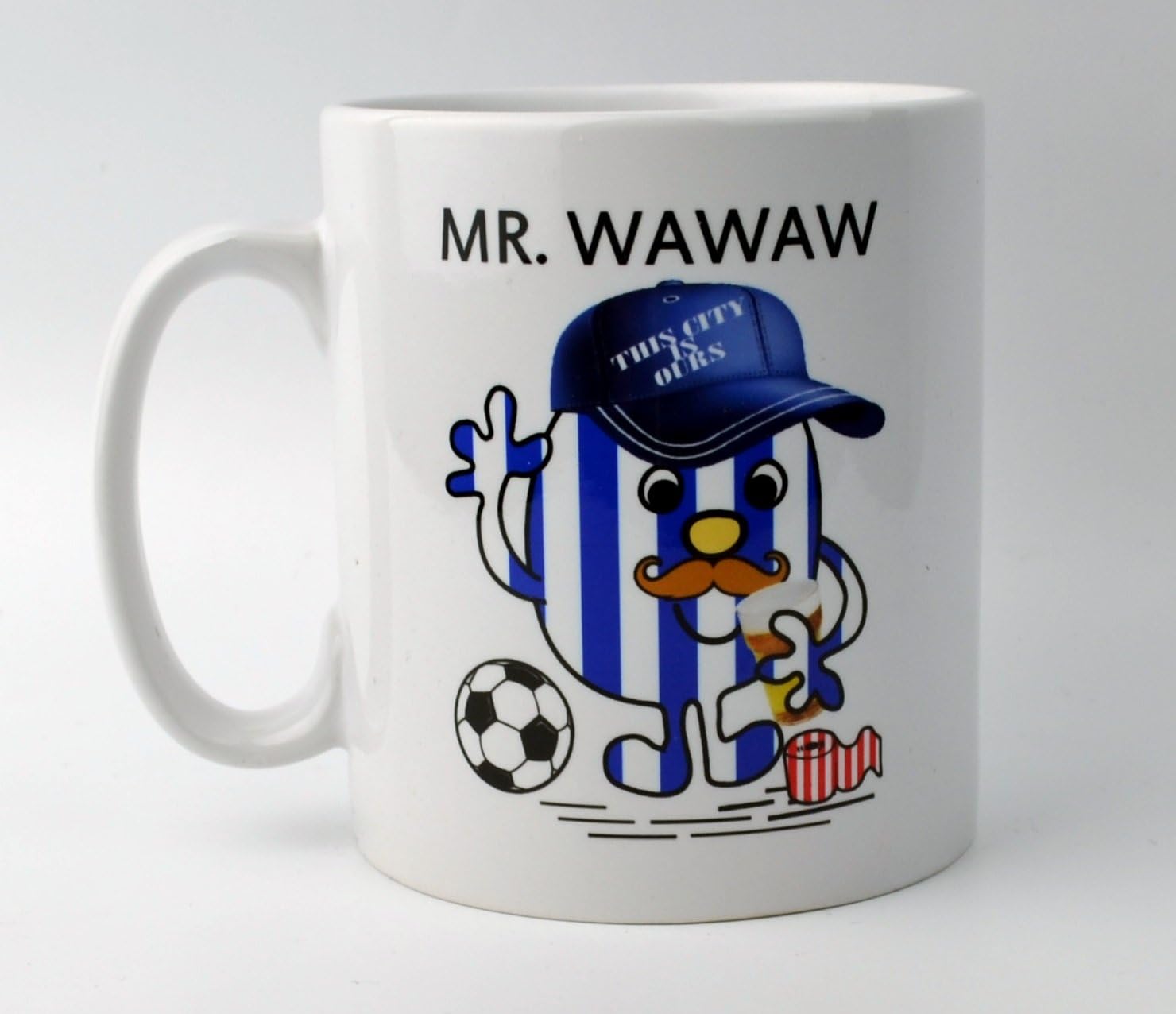 AllusTees MR WAWAW SWFC/Sheffield Wednesday Massive Fan Inspired Coffee Mug. UP THE OWLS!! Ideal