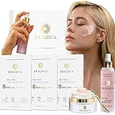 BRIGHCA Collagen Melting Mask Set - Anti-Aging Routine with Melting Mask(24 Treatment Pouches), Mist & Cream | Firming, Wrinkle Repair, Deep Hydration - All Skin Types (SET)