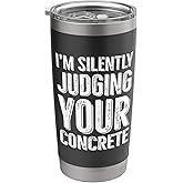Funny Concrete Worker Construction Humor Design Stainless Steel Insulated Tumbler
