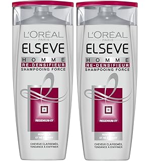 Loreal Elvive For Men Body Building Shampoo X 2 Bottles