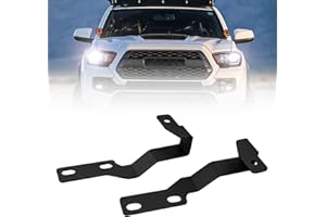 Riasdy Hood Light Mount Brackets, Ditch Light Brackets Front A-Pillar LED Pods Mounts LED Cube Work Light Pods Mounting Brackets Compatible with Tacoma 2005-2015