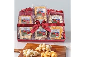 Wisconsin Cheese Company - 100% Wisconsin Cheese Curd Variety Sampler Gift Box - (Pack of 7) | Huge Gift Box | Perfect for Parties, Charcuterie Boards, and Holiday Gifts | Cheese Curds