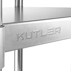 KUTLER Stainless Steel Table 30 x 72 Inches, NSF
