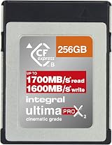 Integral 256GB CFexpress Type B 2.0 Card 1700MB/s Read 1600MB/s Write 8K RAW view 2