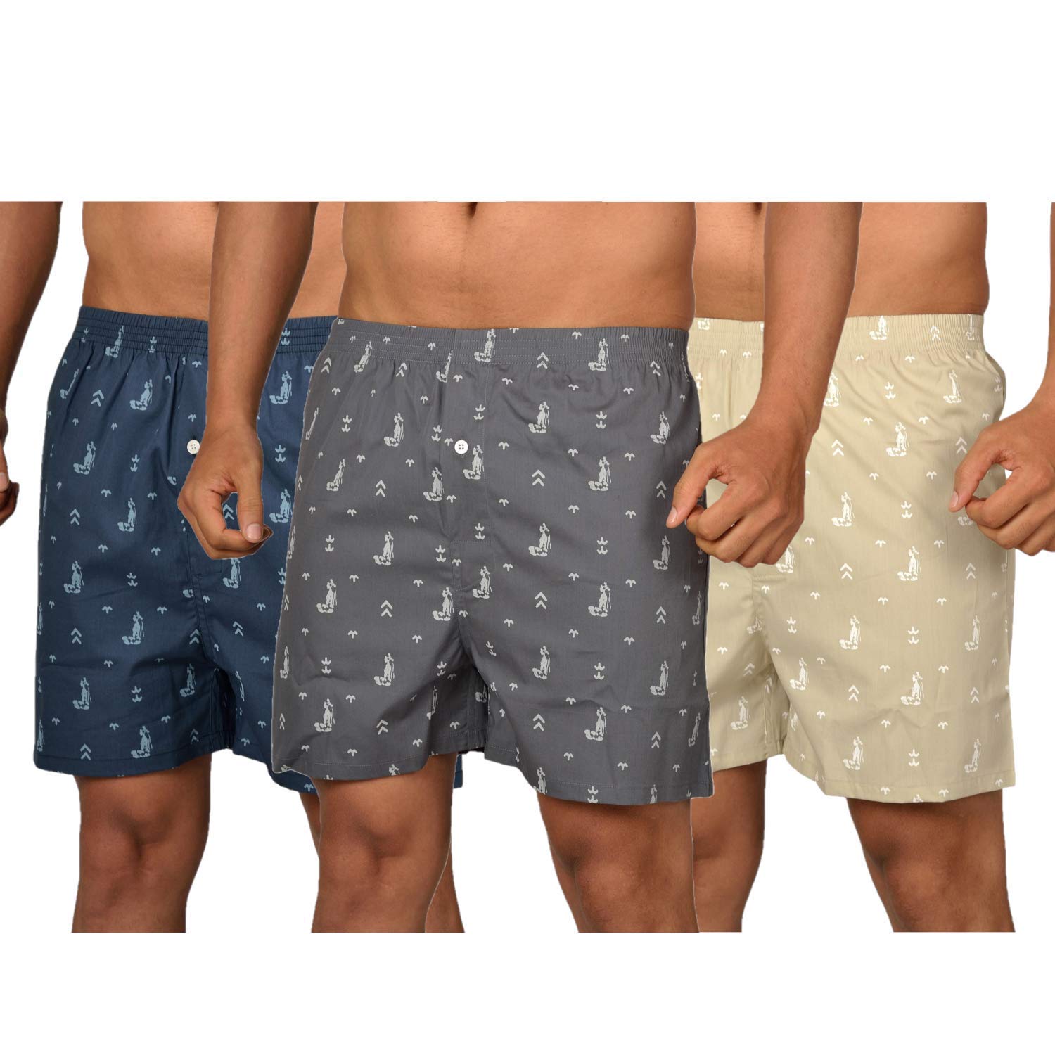 Men's Printed Boxers (Medium, Multicoloured1) Amazon.in Baby
