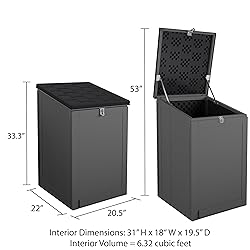 COSCO BoxGuard Large Outdoor Storage Box, Lockable