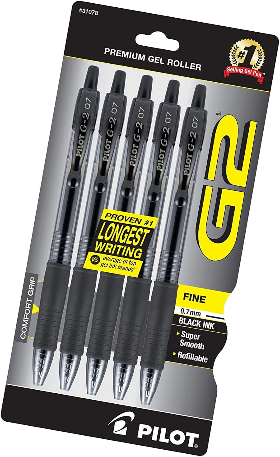 G2 Pilot Premium 1 31078 5 Pack Ink Black Point Fine Pens Gel G2 Pilot Premium 1 31078 5 Pack Ink Black Point Fine Pens Gel