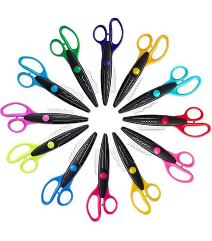 Amazon.com: 12 Pack Kids Safety Scissors | Blunt Tip with