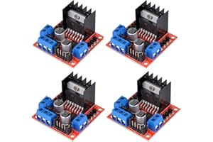 HiLetgo 4pcs L298N Motor Driver Controller Board Module Stepper Motor DC Dual H-Bridge for Arduino Smart Car Power UNO MEGA R3 Mega2560
