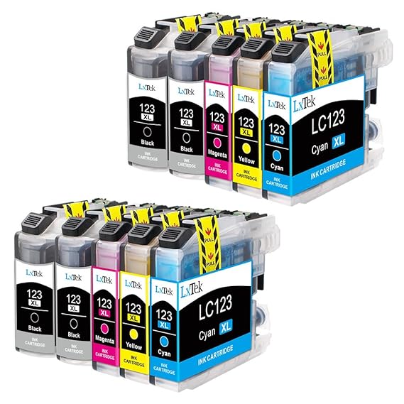 LxTek Kompatibel für Brother LC123 XL Patronen für Brother DCP-J4110DW MFC-J4510DW MFC-J6520DW MFC-J470DW MFC-J4410DW MFC-J69