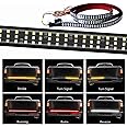 504LEDS Triple Row Tailgate Light Bar, 60 Inch Tail Strip Light Bar for Trucks Pickup Trailer SUV RV VAN, with 4-Way Flat Con