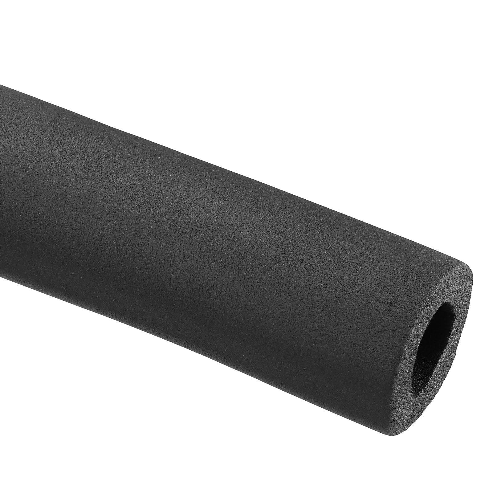 PATIKIL 74.8"L x 1.9"ID x 0.8"T Pipe Insulation Foam Tube, Black, B1 Flame Retardant, 1900mm x 88mm x 48mm, Rubber and Plastic, Thermal Insulation for Plumbing, AC, Sprinkler, Spigot