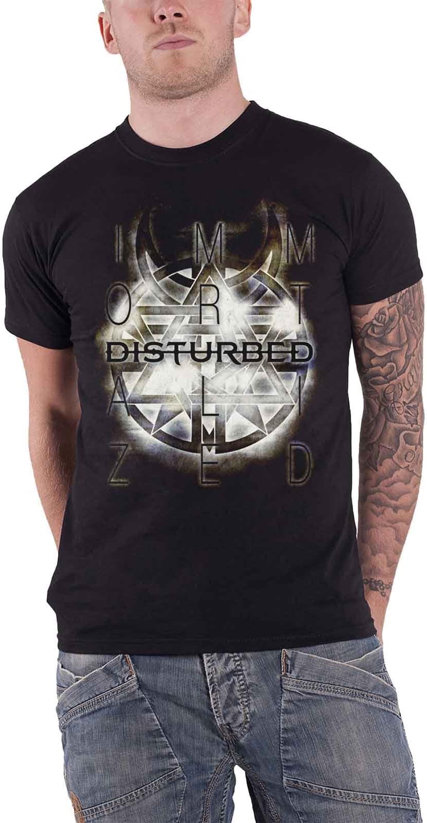 Disturbed T Shirt Immortalized Band Logo Symbol Official Mens Black