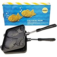 Happy Sales , Taiyaki Pan Fish shape, 8W x 2H x 12L, Black