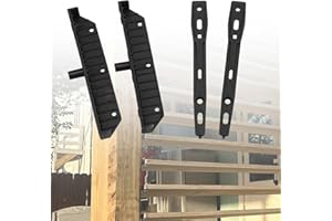 ATADER Deck Sunblind System Brackets, Louver Hardware Kit for Blinds and Shutters, Each Set Holds up to 11 Boards(48" Wide), Louvers Bracket Shutter Hardware Kit (1)