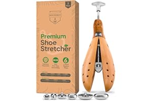 HOUNDSBAY Bulldog Heavy-Duty Shoe Stretcher | Loosens Tight Shoes with Strong Wood & Metal Construction