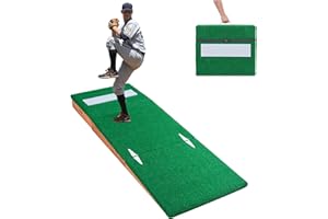 VEVOR Pitching Mound, Portable Baseball Pitcher's Mound, Indoor Outdoor Pitching Practice and Training Equipment, Softball Pi