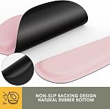 GIM Keyboard Wrist Rest Set Pink Memory Foam Mouse Pad Ergonomic Support view 3