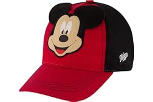 Disney Baseball Cap, Mickey Mouse Adjustable Toddler 2-4 Or Boy Hats for Kids Ages 4-7
