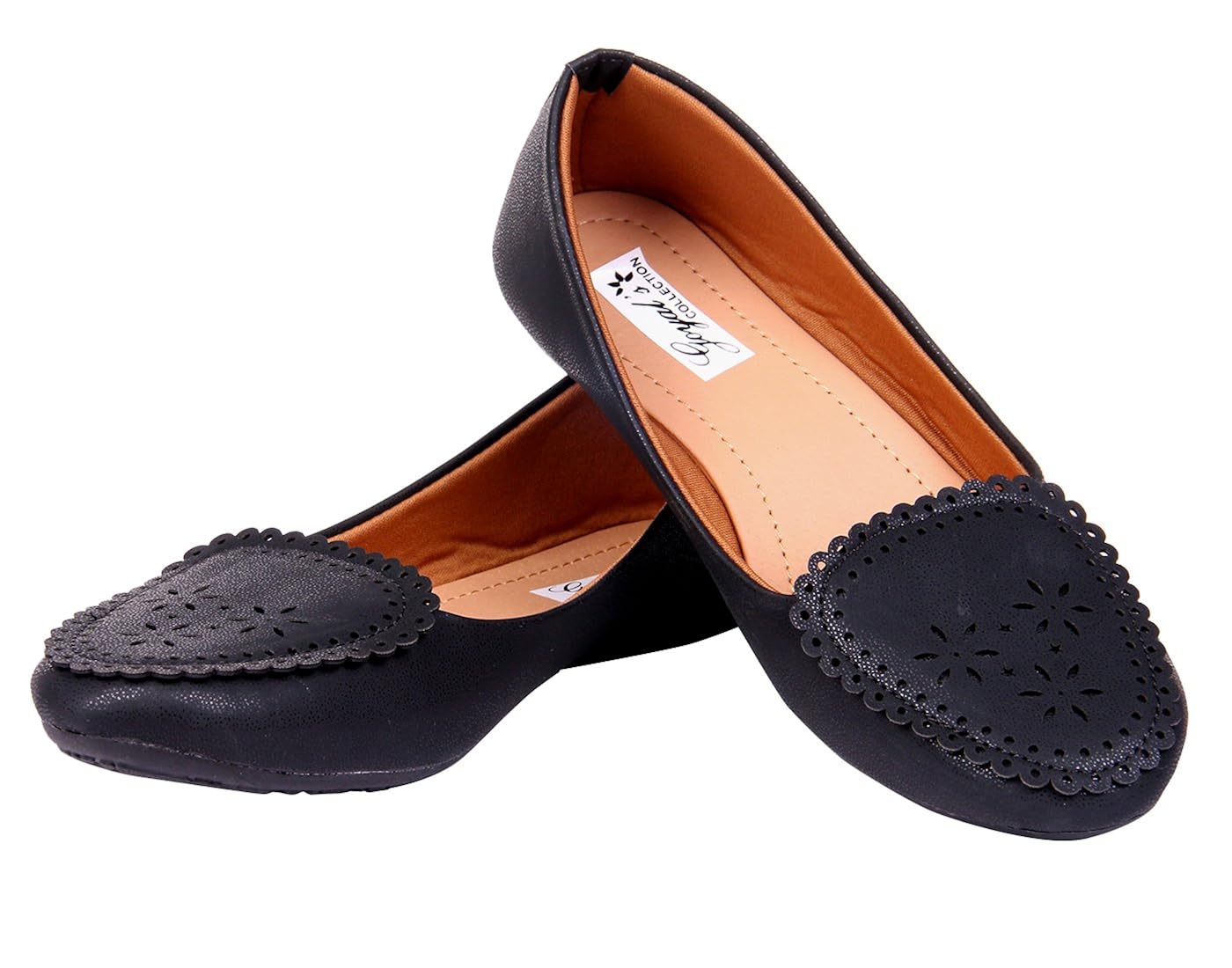 goyal black cutwork loafer bellies