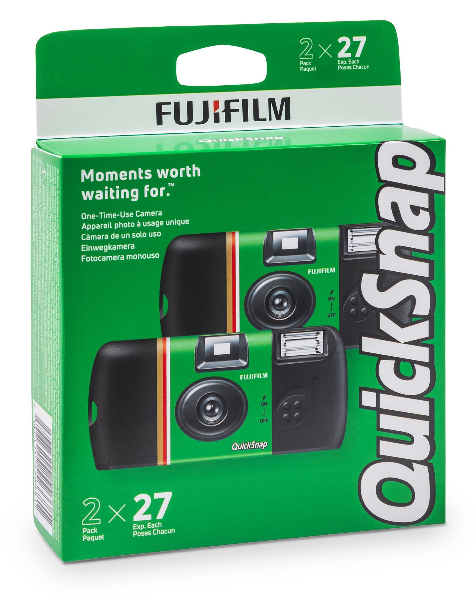 Fujifilm QuickSnap Flash 400 One-Time-Use Camera - 2 Pack