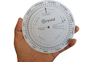 Ezyaid Pregnancy Wheel, OB-GYN Due Date Calculator, Gestational EDC Wheel for Midwives and Health Workers