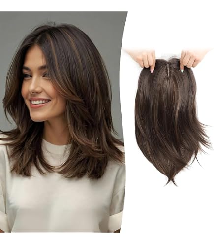 Amazon.com : Mekylio Hair Toppers for Women Large Base  display picture 3
