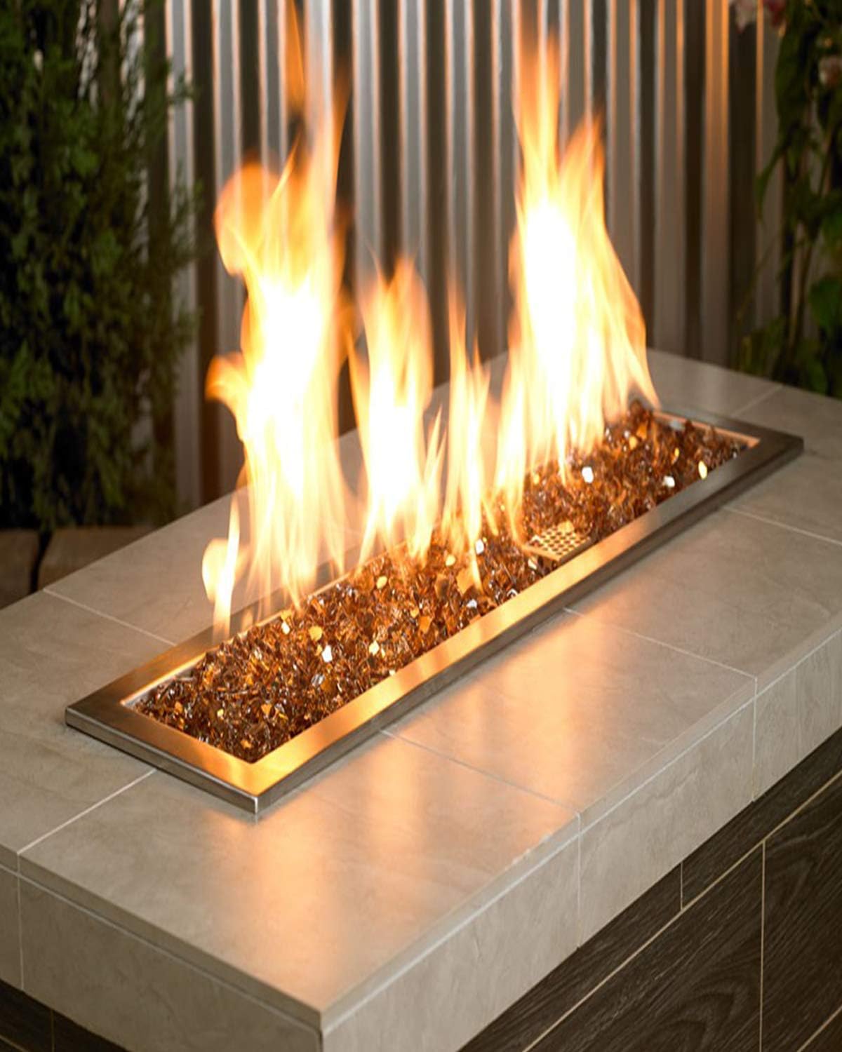 glass fire table on Patio Lawn Garden 1 2 Inch Futureway Fire Glass For Fire Pit 30 Pound Amber Brown Reflective Fire Glass Rocks For Indoor And Outdoor Fireplace Fire Table Outdoor Heating