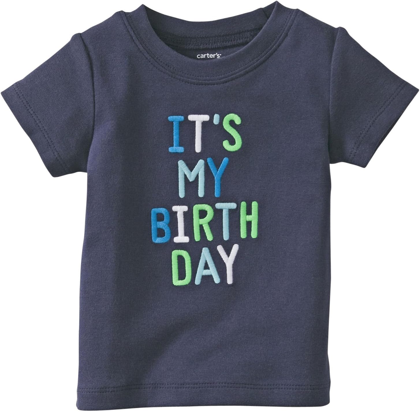 Carter's Baby Boys' Birthday Tee (Baby) Blue 9 Months