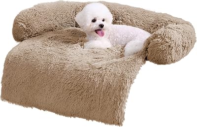 ANWA Soft Plush Dog Sofa Bed Cushion Cover 77x77x16cm Washable Mat