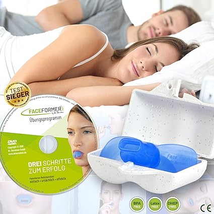 FaceFormer mit Übungsprogramm auf DVD • Wirksam bei Schnarchen, Schlaf-Apnoe, Schlafstörungen, CMD, Zähneknirschen, Schmerzen