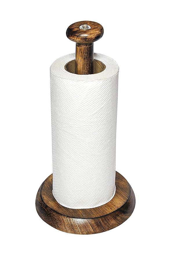 WOOD ART STORE Wooden Kitchen Tissue roll, Paper Holder Amazon.in