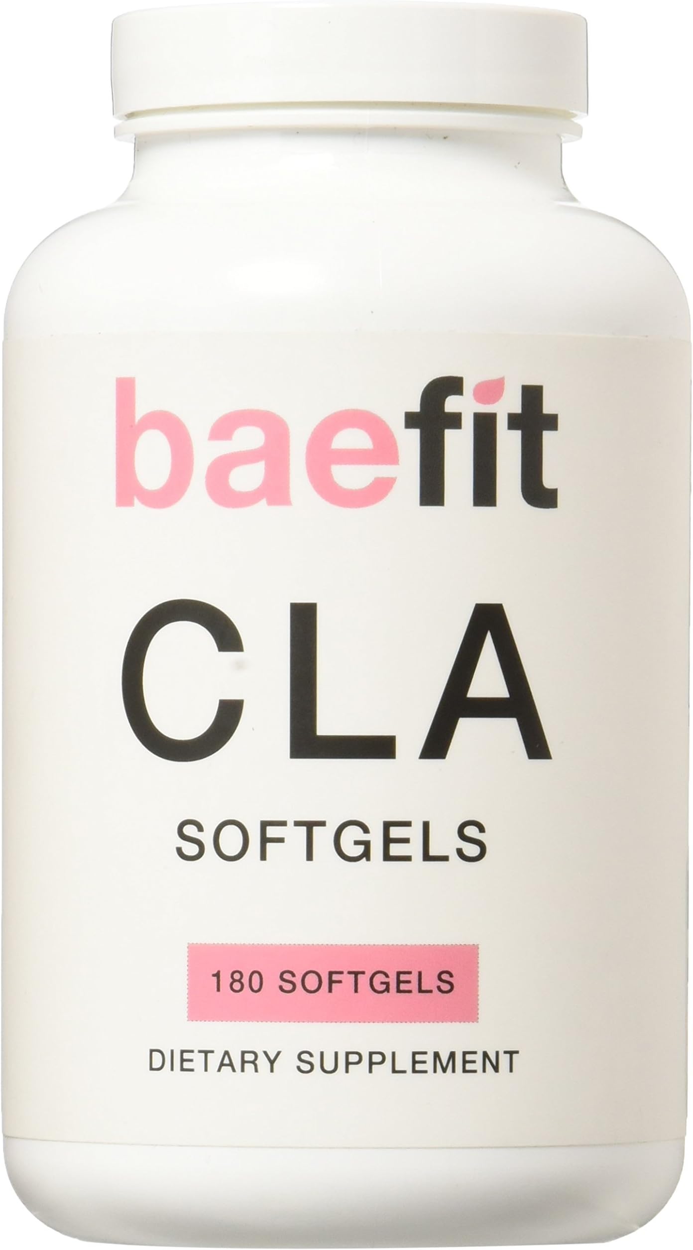 Baefit CLA: Natural Weight Loss Supplement. 1000mg of Non-GMO Safflower Oil.180 Softgels.
