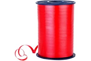 Morex Poly Crimped Curling Ribbon, 3/16-Inch by 500-Yard, Red