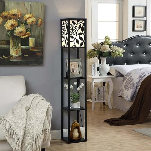 bedside lamp with shelf