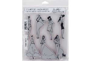 Stampers Anonymous Tim Holtz Cling Stamps 7"X8.5", Runway