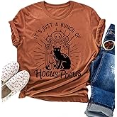 Hocus Pocus Halloween Shirts for Women Fall Tee Shirt Classic Halloween Movie Tops