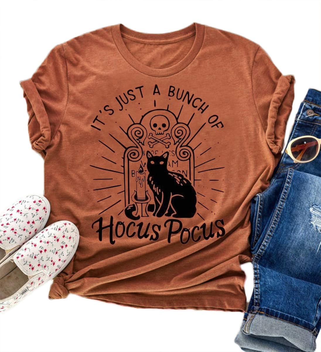 Hocus Pocus Shirt Womens Sanderson Sisters Shirts Halloween Costumes for Women