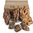 ChaoLeHo Dragon Stone Natural Slate Stone Rocks 2 to 5 inch Aquariums Stone for Aquascaping, Aquariums, Terrariums, Vivariums Decorative Stone， Reptile Enclosures，Paludariums, and Gardens（3Lb）