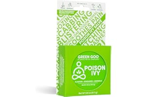 GREEN GOO Green Poison Ivy Treatment & Relief salve, Natural Poison Ivy Cream For Soothing Irritation, Protecting Skin & Relieving Pain & Itching, 1.82 Oz