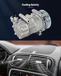 ECCPP A/C Compressor with Clutch 2007-2016 Fit for