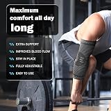 POWERLIX Elbow Support 2 Pack Compression Sleeve Small Black view 3