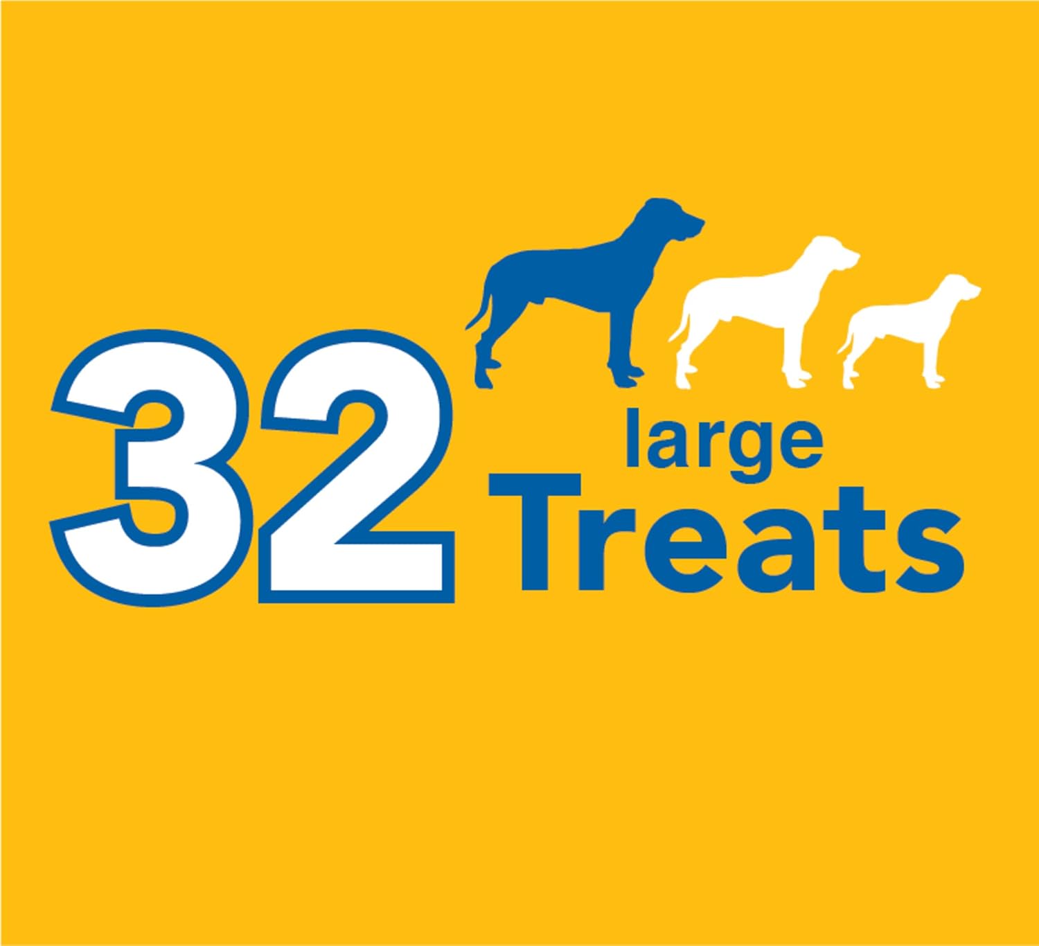 PEDIGREE Dentastix Large Dog Dental Treats Original Flavor Dental Bones, 1.72 Lb. Pack (32 Treats) : Pet Snack Treats : Pet Supplies