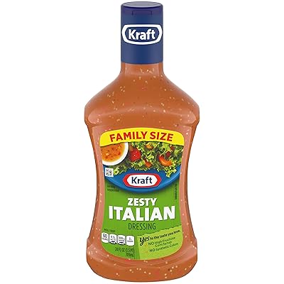 Kraft Zesty Italian Dressing, 24 fl oz Bottle