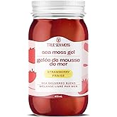 TrueSeaMoss Sea Moss Gel - Strawberry Sea Moss Gel - Alternative Form of Sea Moss - Made in the USA - 473 ml