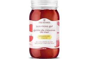 TrueSeaMoss Sea Moss Gel - Strawberry Sea Moss Gel - Alternative Form of Sea Moss - Made in the USA - 473 ml