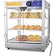 WeChef 3-Tier Commercial Food Warmer Display Pizza Warmer Countertop Pastry Warmer for Restaurant Cafe Buffet 20x20x24