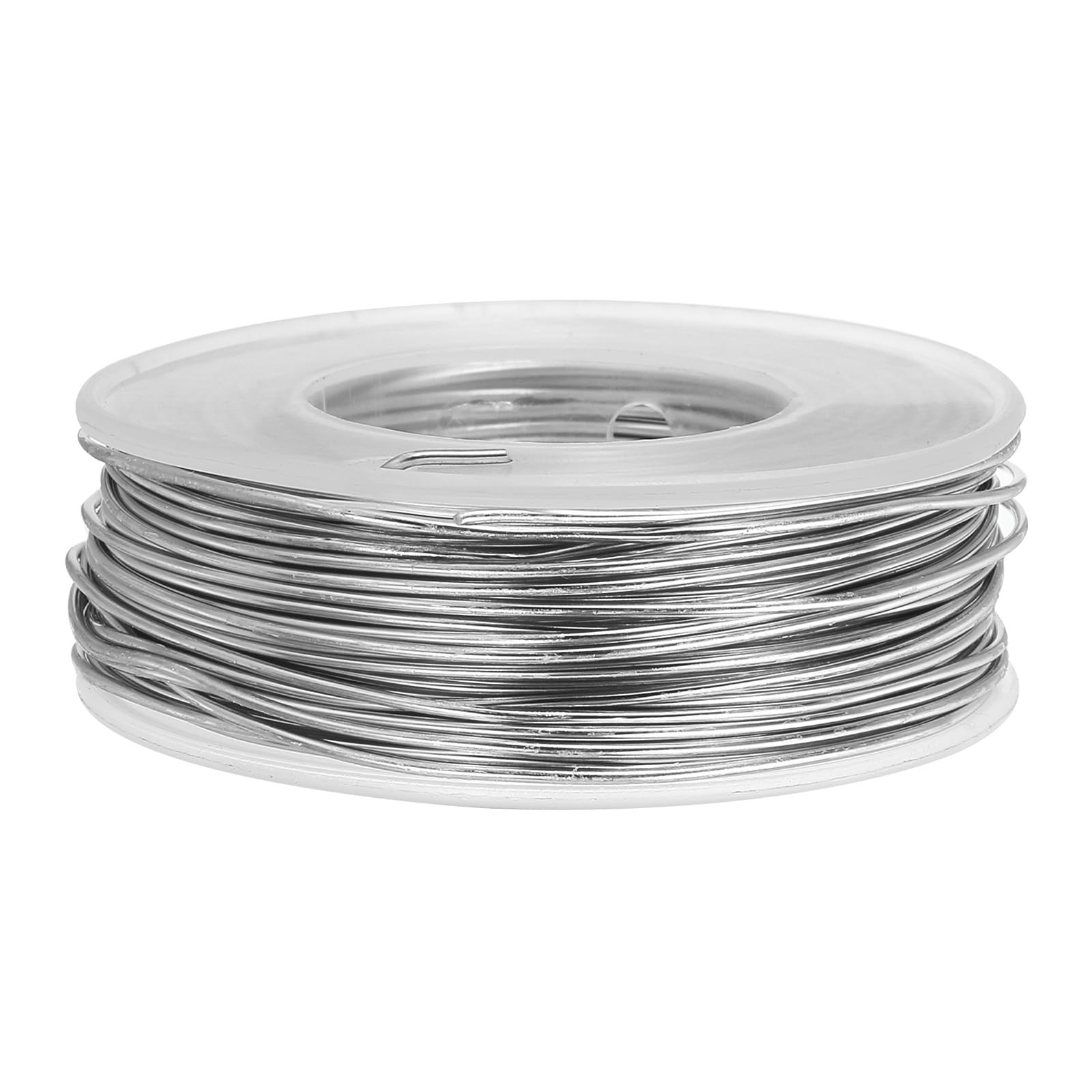 PATIKIL 100 Feet Aluminum Craft Wire, 1.0mm/18 Gauge Anodized Bendable Sculpting Aluminum Wire for Crafts Floral Wreath Jewelry Making, Silver
